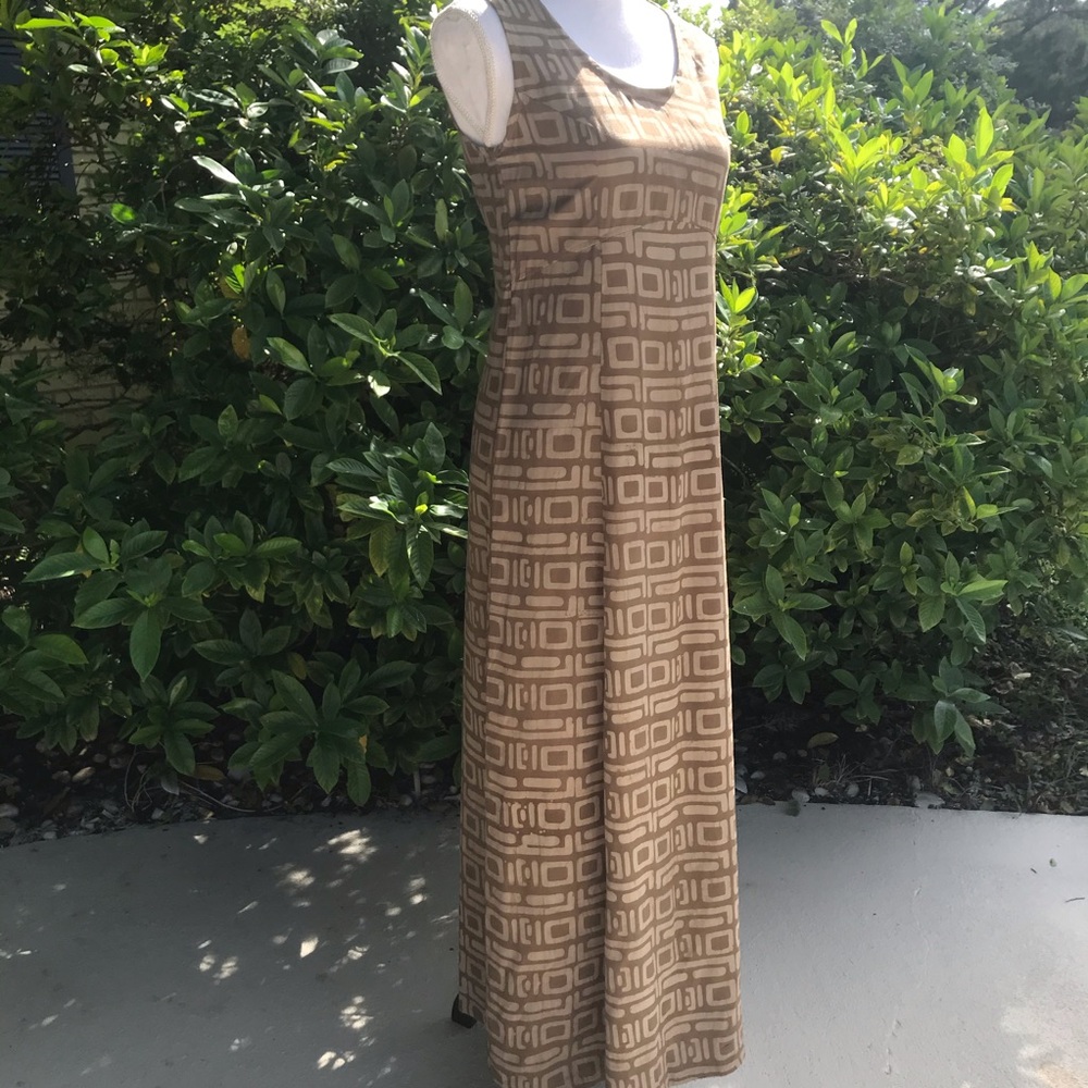 NWT Vintage Handmade maxi dress sleeveless rear zip tank 90’s New old stock